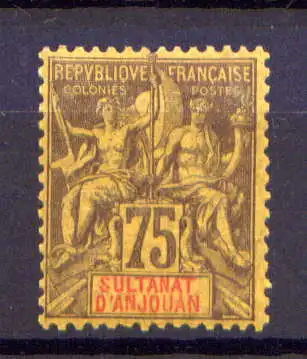 (008) Anjouan Nr.12                   *  ungebraucht
