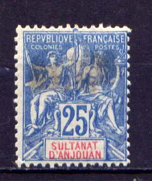 (010) Anjouan Nr.16                   *  ungebraucht