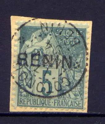 (012) Benin Nr.4                   O  gestempelt / Briefstück