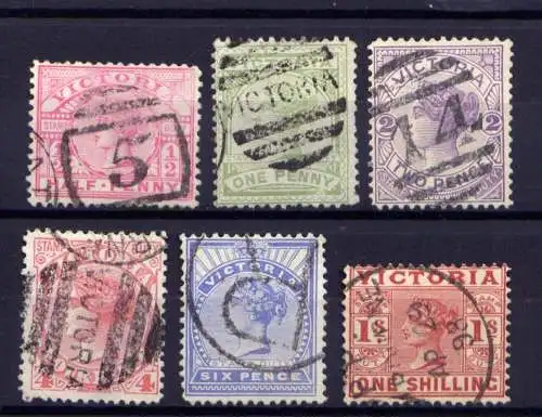 (017) Victoria ex.Nr.100/         O  gestempelt