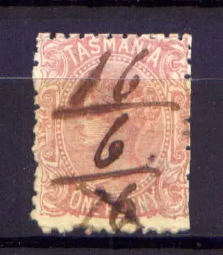 (013) Tasmanien Nr.44         O  Handschriftlich