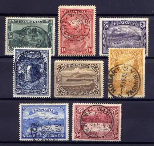 (018) Tasmanien Nr.61/8         O  gestempelt + *  ungebraucht