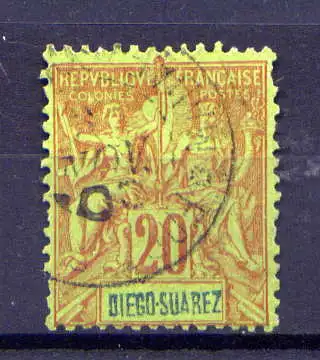 (016)  Diego Suarez Nr.44         O  gestempelt