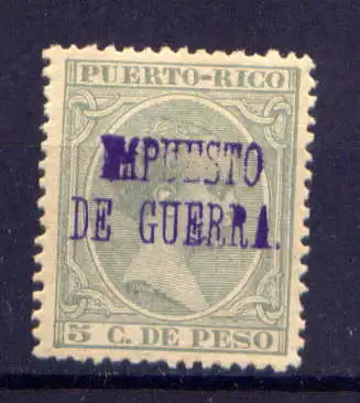 (032)  Puerto Rico Zz Nr.4        *  ungebraucht