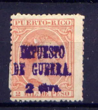 (034)  Puerto Rico Zz Nr.7        *  ungebraucht