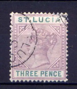 (019)  St. Lucia Nr.26 II           O  gestempelt