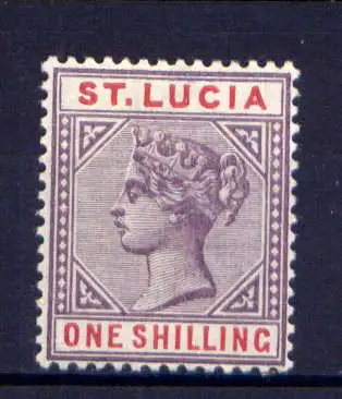 (021)  St. Lucia Nr.28           *  ungebraucht
