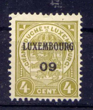 (735) Luxemburg Nr.86 v II              (*)  ohne Gummierung