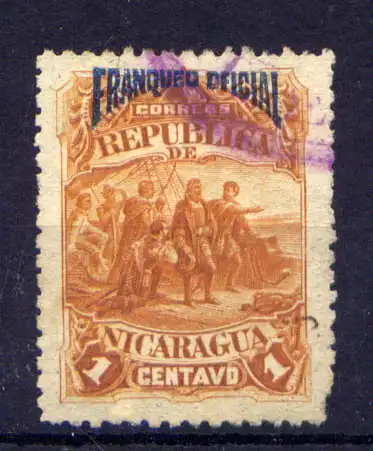 (299) Nicaragua Dienst Nr.21         O  gestempelt