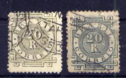 (840) Brasilien Nr.59 a + b            O  gestempelt