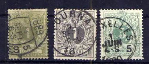 (2305) Belgien Nr.39/41        O  gestempelt