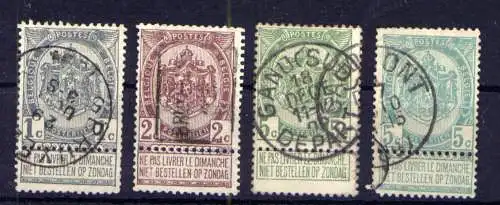 (2313) Belgien Nr.78/80        O  gestempelt