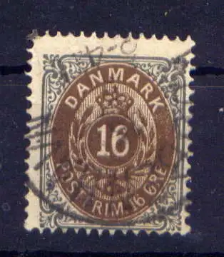 (1021) Dänemark Nr.27 I A        O  gestempelt