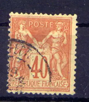 (2205) Frankreich Nr.65 II                 O  gestempelt