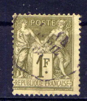 (2207) Frankreich Nr.67 II                 O  gestempelt