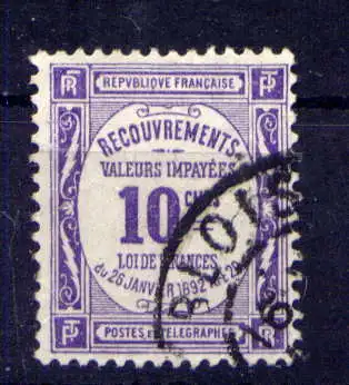 (2229) Frankreich Porto Nr.37                 O  gestempelt