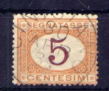 (1458) Italien Porto Nr.5          O  gestempelt