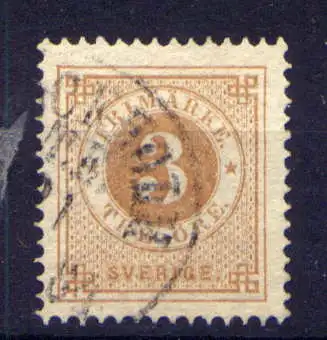 (2055) Schweden Nr.17 B         O  gestempelt