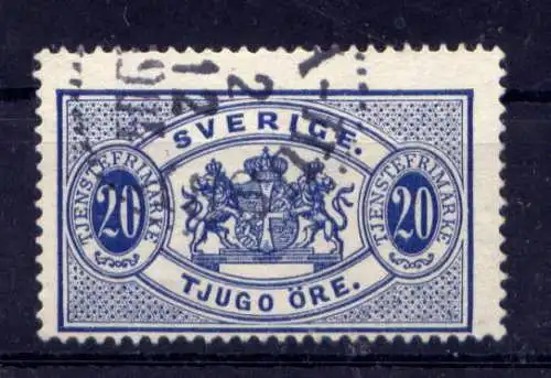 (2087) Schweden Dienst Nr.15           O  gestempelt