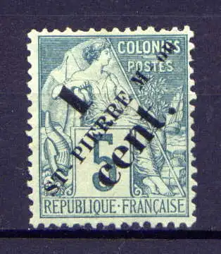(015) St.Pierre & Miquelon Nr.30         (*)  ohne Gummierung