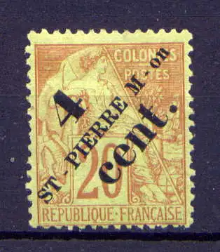 (021) St.Pierre & Miquelon Nr.36         *  ungebraucht