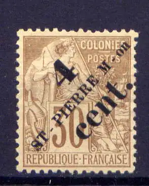 (023) St.Pierre & Miquelon Nr.38         (*)  ohne Gummierung
