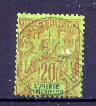(036) St.Pierre & Miquelon Nr.52         O  gestempelt