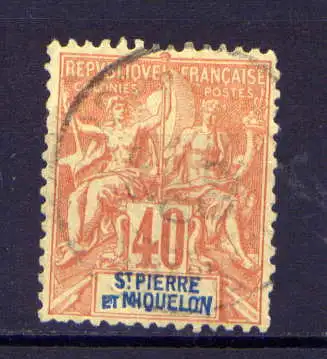 (039) St.Pierre & Miquelon Nr.55         O  gestempelt