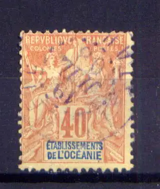 (002)  Französisch - Ozeanien Nr.10         O  gestempelt