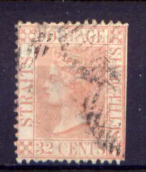 (007) Straits Settlements Nr.17          O  gestempelt