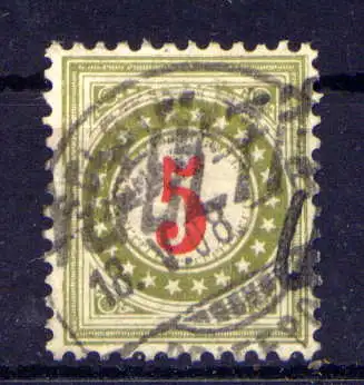 (2734) Schweiz Porto Nr.17        O  gestempelt