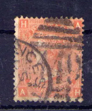 (1708) Großbritannien Nr.24 Platte:13        O  gestempelt