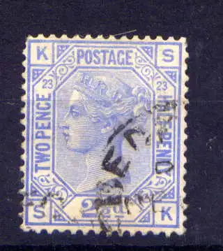 (1720) Großbritannien Nr.59  Platte:23         O  gestempelt