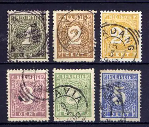 (097) Niederländisch Indien Nr.17/22          O  gestempelt