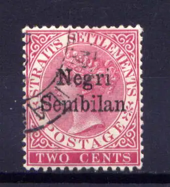 (001) Malaiische Staaten Negri Sembilian Nr.1            O  gestempelt