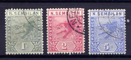 (002) Malaiische Staaten Negri Sembilian Nr.2/4            O  gestempelt