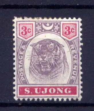 (006) Malaiische Staaten Sungei Ujong Nr.19            *  ungebraucht