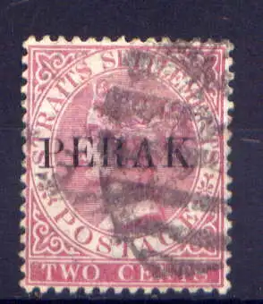 (005) Malaiische Staaten Perak Nr.4 III            O  gestempelt