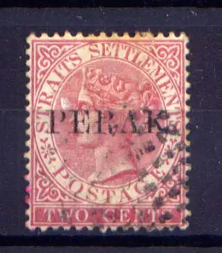 (007) Malaiische Staaten Perak Nr.4 III            O  gestempelt