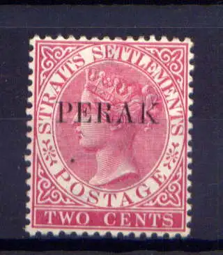 (009) Malaiische Staaten Perak Nr.4 IV            (*)  ohne Gummierung