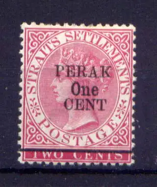 (016) Malaiische Staaten Perak Nr.11 IV            *  ungebraucht