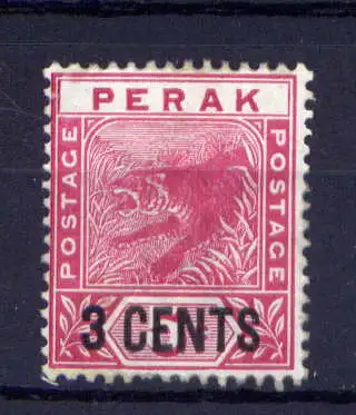 (018) Malaiische Staaten Perak Nr.18            (*)  ohne Gummierung