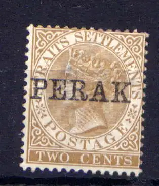 (004) Malaiische Staaten Perak Nr.3 X            (*)  ohne Gummierung 