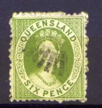 (032) Queensland Nr.20        O  gestempelt