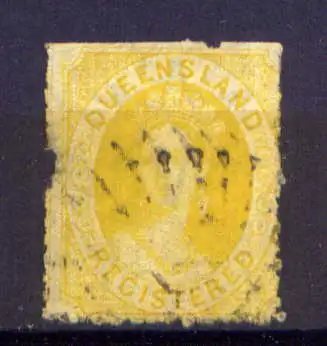 (033) Queensland Nr.21        O  gestempelt