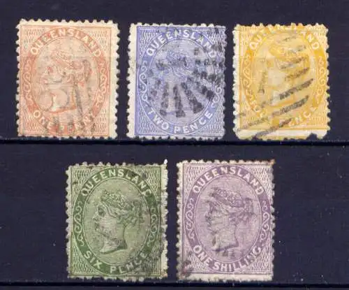 (039) Queensland Nr.40/4        O  gestempelt