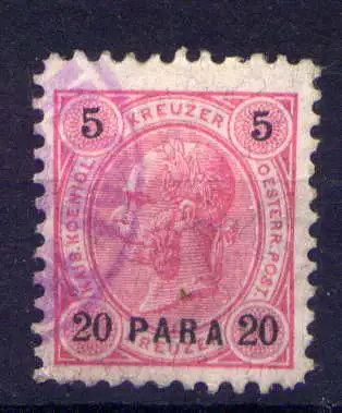 (4399) Österreich Post in der Levante Nr.22                   O  gestempelt