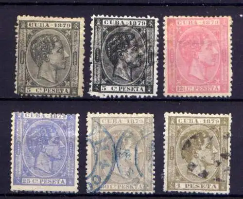 (282) Karibische Insel Nr.26/30              O  gestempelt + (*)  ohne Gummierung