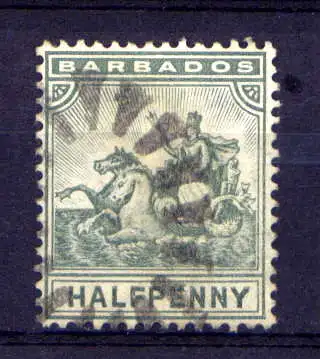 (021) Barbados Nr.43         O  gestempelt