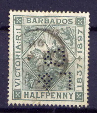 (027) Barbados Nr.54         O  gestempelt